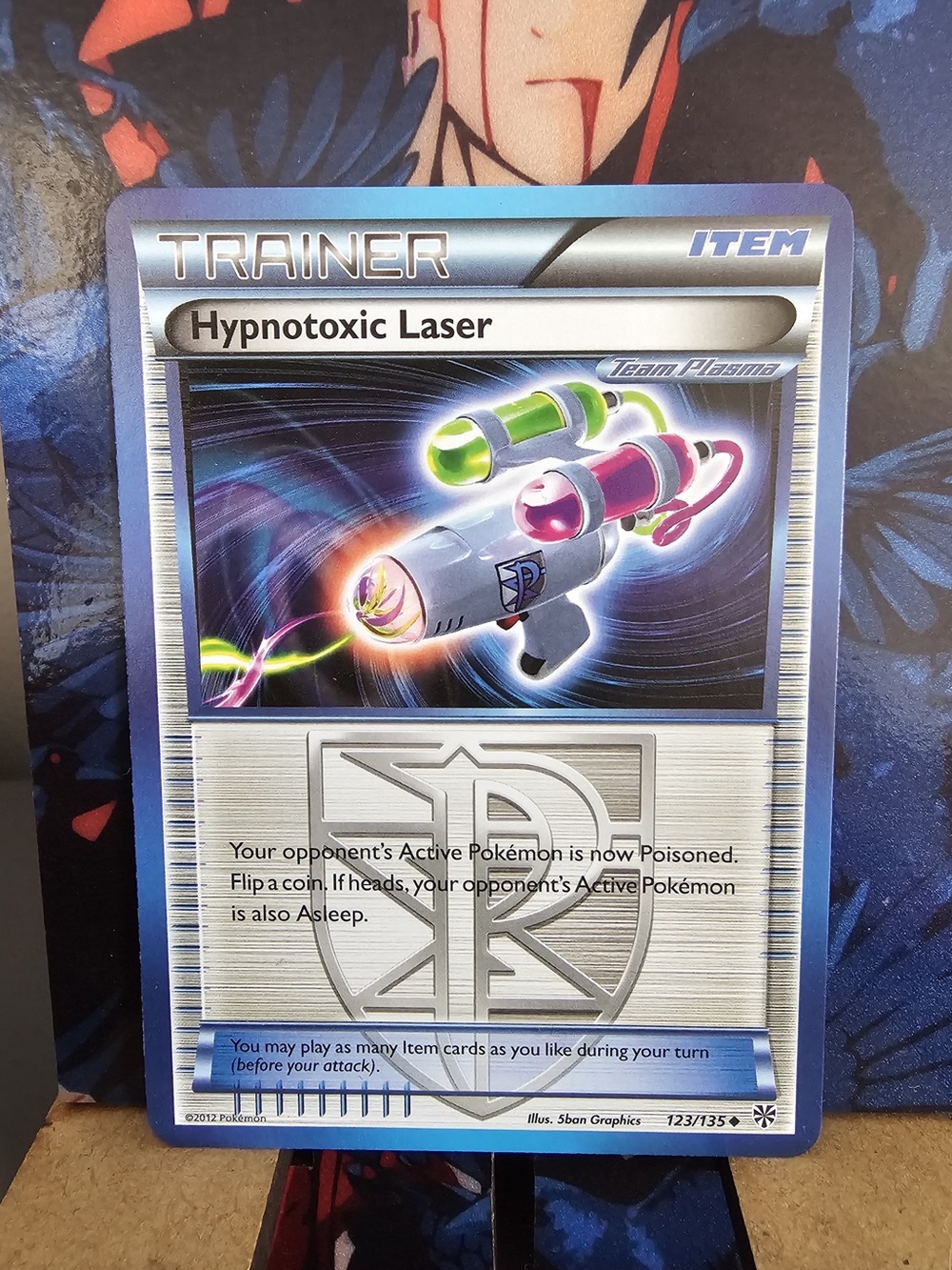 Pokemon Hypnotoxic Laser Trainer Item Card 123/135 Team Plasma 2012